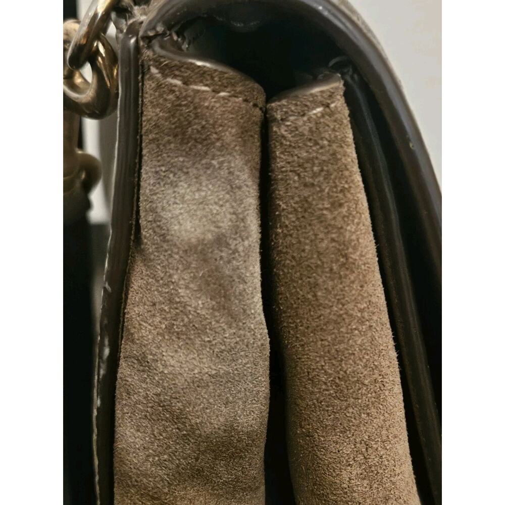 COACH Faye F22348 Taupe Mixed Leather Suede Handbag 10x8x4 *read - Picture 9 of 16